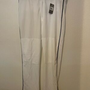 Easton Men’s Baseball Pants Rival 2 White With Navy Piping XXL NWT Fits 40-42